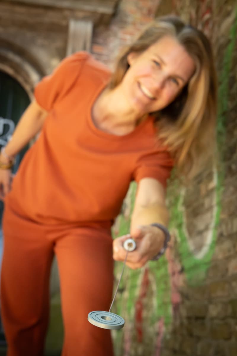 Lieke werkt met de biotensor